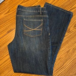 Curvy Boot cut Faded glory jeans, size 12